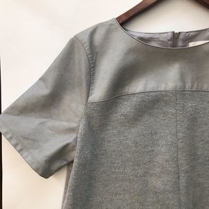 LOFT Maternity Dress w/ Faux Leather